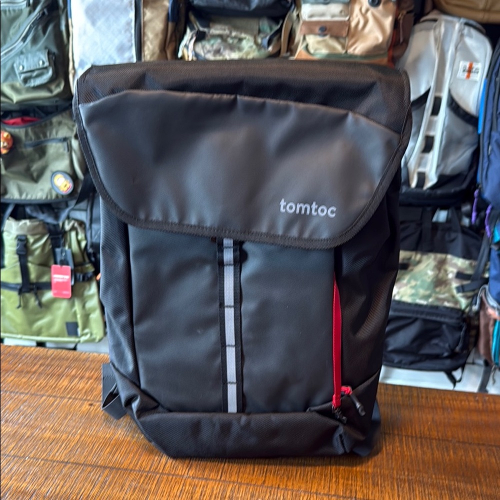 Tomtoc FlapBlack Backpack for Men
